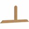 Ekena Millwork Portland Timber Gable Bracket, Western Red Cedar, 84"W x 35"H x 3 1/2"D x 5 1/2"F, 10/12 Pitch GBW084X35X0406POR00SWR - alternate 4